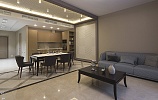 Современный стиль квартиры с классическими элементами.