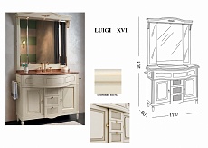 Мебель для ванной Luigi XVI